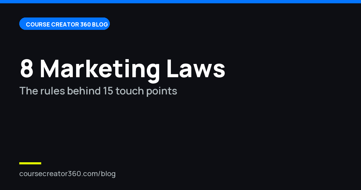 The 8 Marketing Laws That Actually Make Money