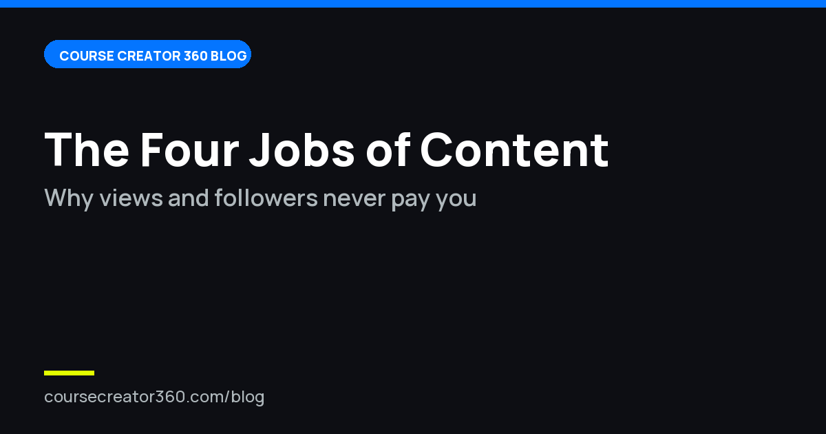 Why Your Views and Followers Don't Turn Into Money