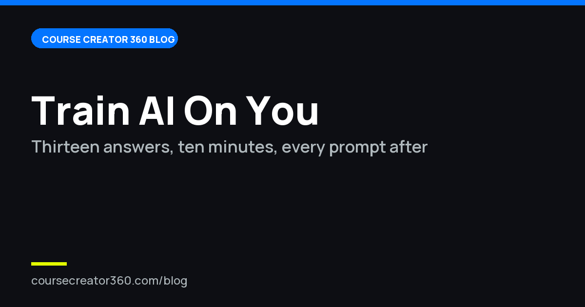 How to Train AI on Your Business in 10 Minutes