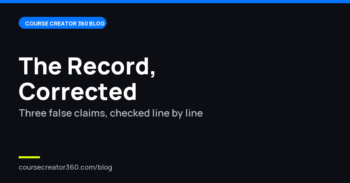 What Review Sites Get Wrong About Course Creator 360